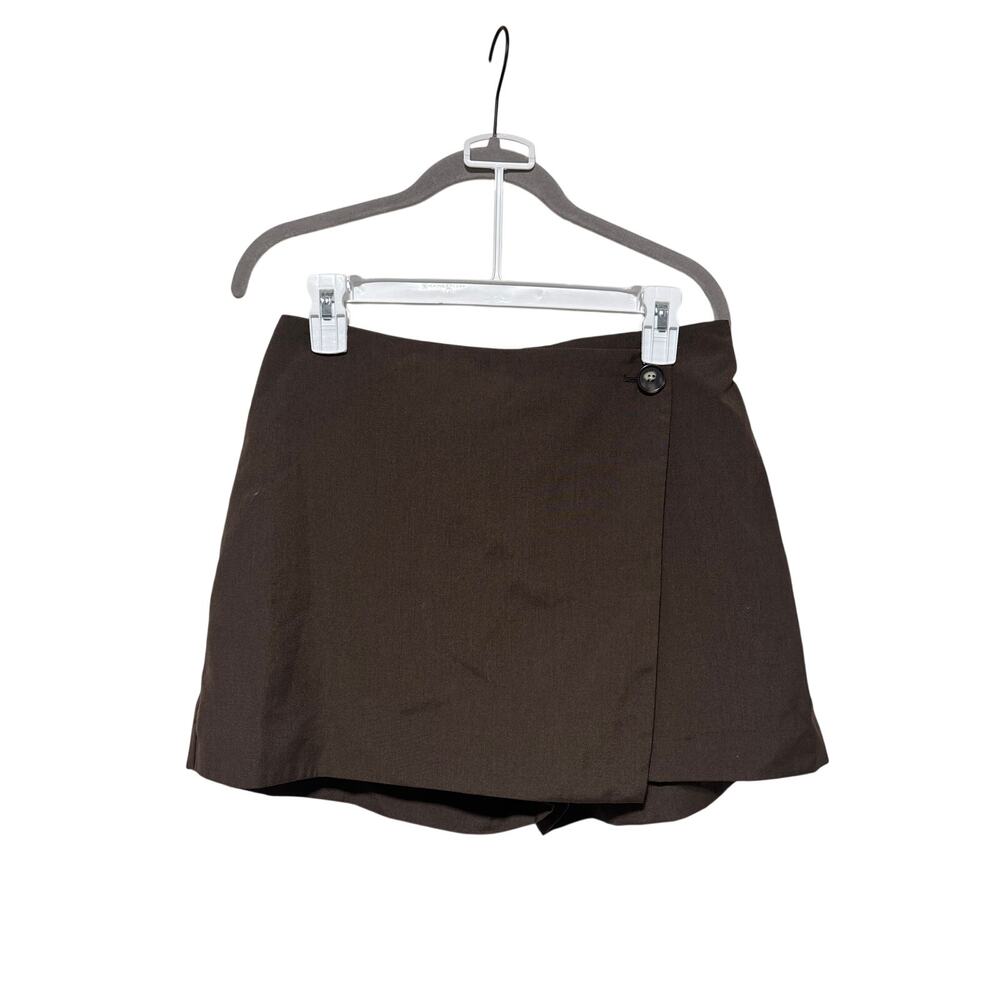 H&M Brown Skort Size 6 Women's Skort with Button Detail - Picture 2 of 6